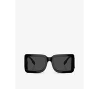Burberry Womens Black Be4406u Square-frame Acetate Sunglasses 5.5cm