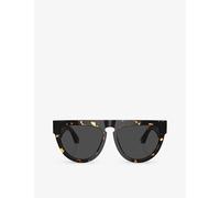 Burberry Womens Brown Be4416u Irregular-frame Acetate Sunglasses