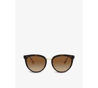 Burberry Womens Burberry Be4316 Phantos-Frame Sunglasses Brown