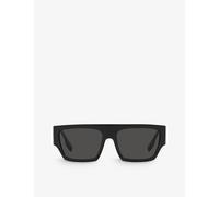 Burberry Womens Burberry Be4397U Micah Tinted-Lens Square-Frame Acetate Sunglasses Black