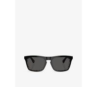 Burberry Womens Burberry Be4434 Square-Frame Acetate Sunglasses Black