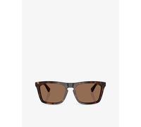 Burberry Womens Burberry Be4434 Square-Frame Acetate Sunglasses Brown