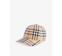 Burberry Womens Burberry Classic Checked Cotton Cap Sand Ip Check M