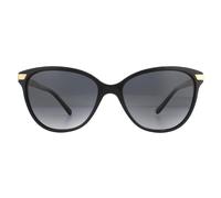 Burberry BE4216 3001T3 Woman Sunglasses Acetate Black Grey Cat Eye Polarized