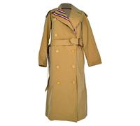 Burberry Women's Preloved Bradfield Double-Breasted Trench Coat in Beige Cotton | Size: 34