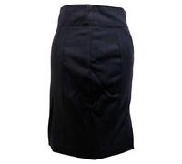 Burberry Women's Preloved London Pencil Skirt in Black Virgin Wool | Size: 4