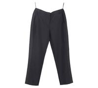 Burberry Women's Preloved Straight-Leg Trousers in Black Wool | Size: 10