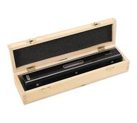 Burcgina 12 Inch Master Precision Level with Wooden Box Accuracy 0.0002/10 Strip Level Gauge for Checking The Straightness Parallelism The Surface of Machine ToolsBlack,1