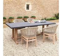 Burcot Outdoor Dining Table Large Slate Grey