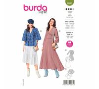 BURDA 6040 DRESS TUNIC Misses Sewing Pattern Sizes 8 - 18 Skill AVERAGE