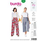 Burda Style Sewing Pattern B6229 Misses’ Pull-On Trousers in Two Lengths