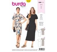 Burda Style Sewing Pattern B6439 – Women's Back-Interest Dress – Sizes 10–20