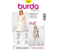 BURDA 7075 MISSES' COORDINATES Sewing Pattern Sizes 10 - 24 Skill: SUPER EASY