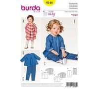 BURDA 9348 COORDINATES Sewing Pattern Sizes 6 m - 3 yrs Skill: SUPER EASY