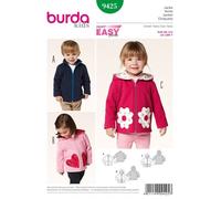 BURDA 9425 CHILD'S COAT Sewing Pattern Ages 18M - 7 Years Skill: SUPER EASY