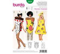 Burda B2359 Sewing Pattern + Pie and Pizza Cheese Paper 19 x 13 x 1 cm White