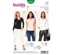 Burda B6630 T-Shirt Sewing Pattern Paper 19 x 13 x 1 cm White