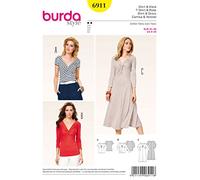 Burda B6911 Shirt and Dress Sewing Pattern (19 x 13 cm) [English Language Not Guaranteed]