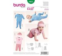Burda Baby Easy Sewing Pattern 9423 - Tops, Pants & Hat
