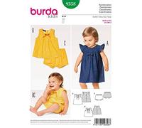 Burda Baby & Toddlers Easy Sewing Pattern 9358 Dress, Top & Panties