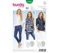 Burda Blouse Sewing Pattern 6849, Size 32-42, Paper