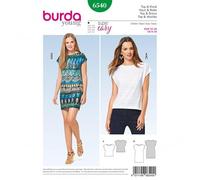 Burda Burda-6540 Pattern for Women's Dresses & Tops, Size 6-20, Easy Difficulty