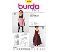 Burda Children's Sewing Pattern 9509 - Dirndl Dresses & Aprons Ages: 4-10