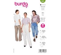 Burda Easy Sewing Pattern #5687 Women's Blouses with Puff Sleeves Sizes 6-18