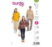 Burda Easy Sewing Pattern #5706 Women's Jackets with Stand-Up Collar Sizes 6-18