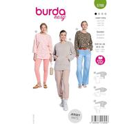 Burda Easy Sewing Pattern Women's Sweater in Various Lengths Sizes 8-20