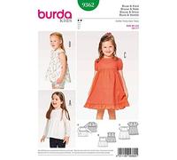 Burda Girls Easy Sewing Pattern 9362 Dress, Blouse & Skirt