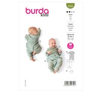 BURDA KIDS 9258 BABIES JUMPSUIT BABYGROW Sewing Pattern Ages 1m-3 Yr Skill: EASY