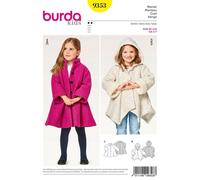 BURDA KIDS 9353 CHILD'S COAT Sewing Pattern Ages 2 - 7 Years Skill: EASY