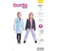 Burda Kids Girls' Sewing Pattern Jacket & Coat with Blazer Collar Sizes 110-140 cm