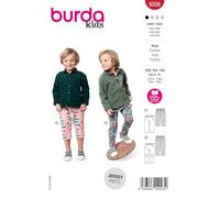 Burda Kids Sewing Pattern Children's Jogging Bottoms with Elastic Waistband #9208 Size 104-146