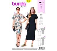 Burda Ladies Easy Sewing Pattern 6439 Back Interest Dresses