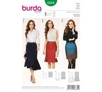 Burda Ladies Easy Sewing Pattern 6834 - Straight & Fancy Skirts in 3 Styles