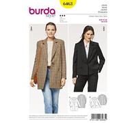 Burda Ladies' Intermediate Blazer Jackets Sewing Pattern, Size 8-20, Multi-coloured