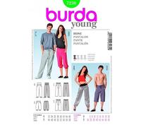 Burda Ladies & Mens Easy Sewing Pattern 7230 Casual Sweat Pants