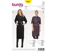 Burda Ladies Sewing Pattern 6451 Batwing Sleeve Dresses