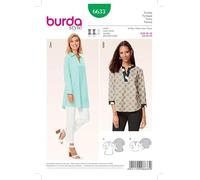 Burda Ladies Sewing Pattern 6633 Tunic Tops