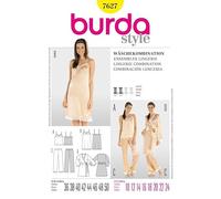 Burda Ladies Sewing Pattern 7627 - Lingerie & Dressing Gown Sizes: 10-24