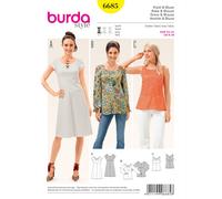 Burda Style Sewing Pattern B6685 Misses' Dress & Blouse