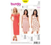Burda Misses Sundress Summer Dress Empire Waistline Sewing Pattern 6686