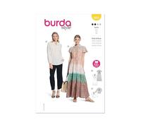 Burda Paper Sewing Pattern 5823 Tops, Dresses 10-20 (36-46)