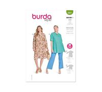 Burda Paper Sewing Pattern 5841 Tops, Tunics, Dresses 20-34 (46-60)