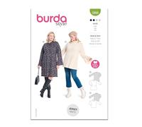 Burda Paper Sewing Pattern 5866 Dresses, Tops, Tunics 18-28 (44-54)