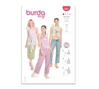 Burda Paper Sewing Pattern 5891 Tops 8-22 (34-48)