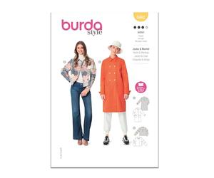 Burda Paper Sewing Pattern 5992 Coats, Jackets 8-18 (34-44)