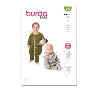 Burda Paper Sewing Pattern 9235 Onesies 1M-3 (56-98)